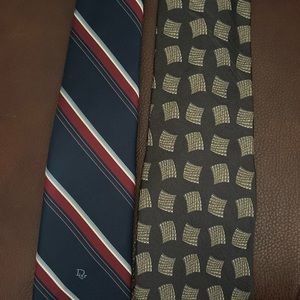 Christian Dior Giorgio Armani ties lot of 2